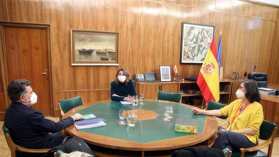 José Luis Romeu se reune con la Vicepresidenta del Gobierno Teresa Ribera
